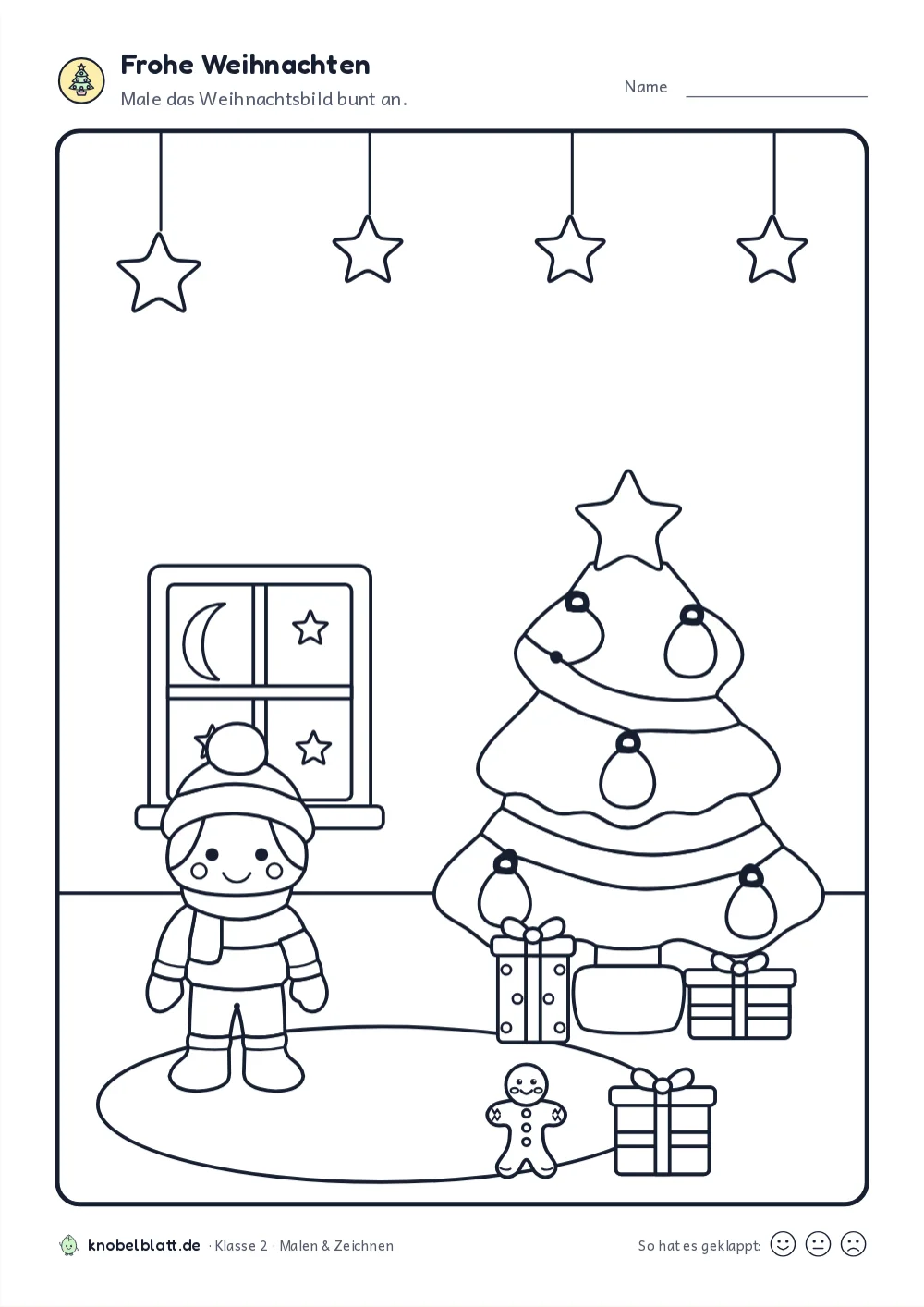 Ausmalbilder Weihnachten zum Ausdrucken