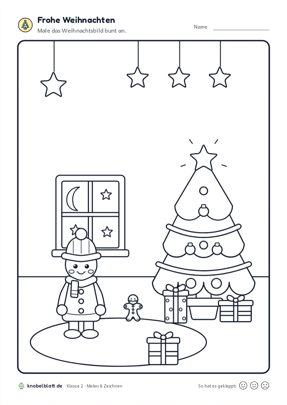 Ausmalbilder Weihnachten zum Ausdrucken