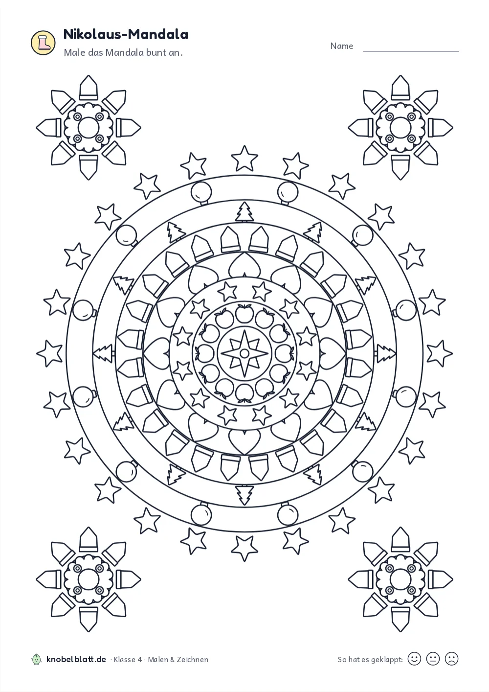 Mandala Nikolaus und Advent