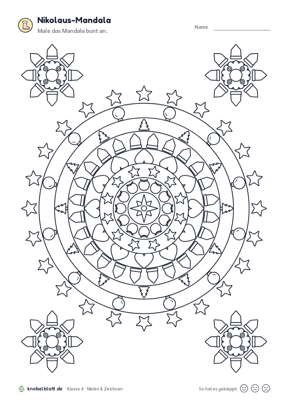Mandala Nikolaus und Advent