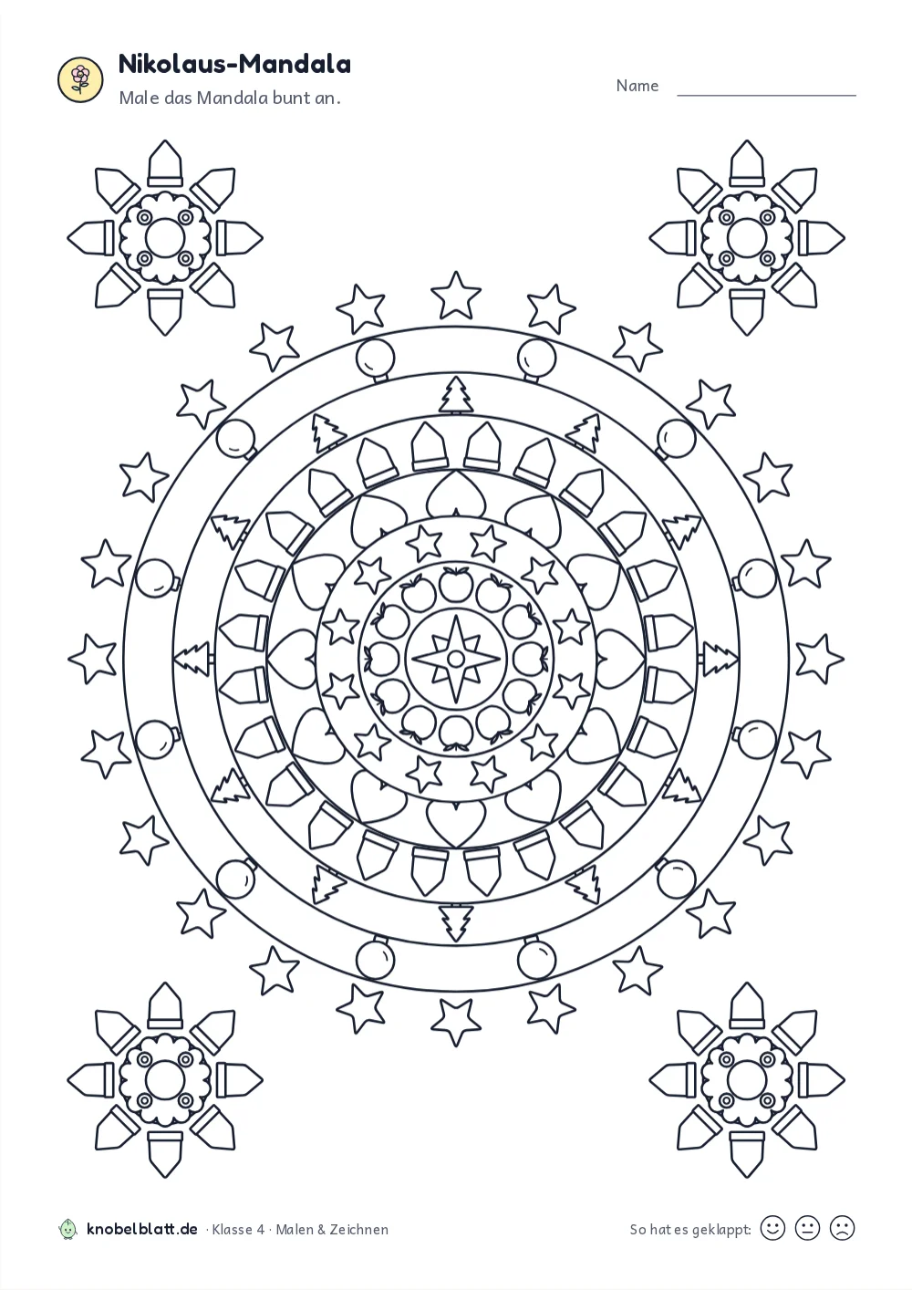 Mandala Nikolaus und Advent